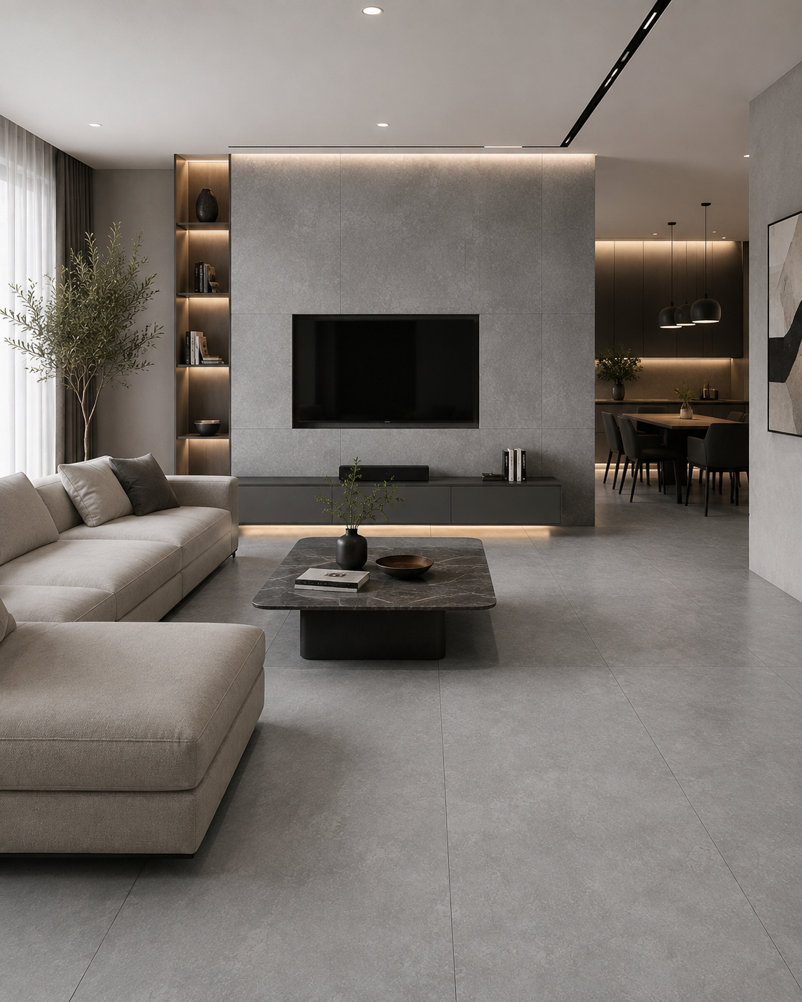 ملانین طوسی تیره 120×60