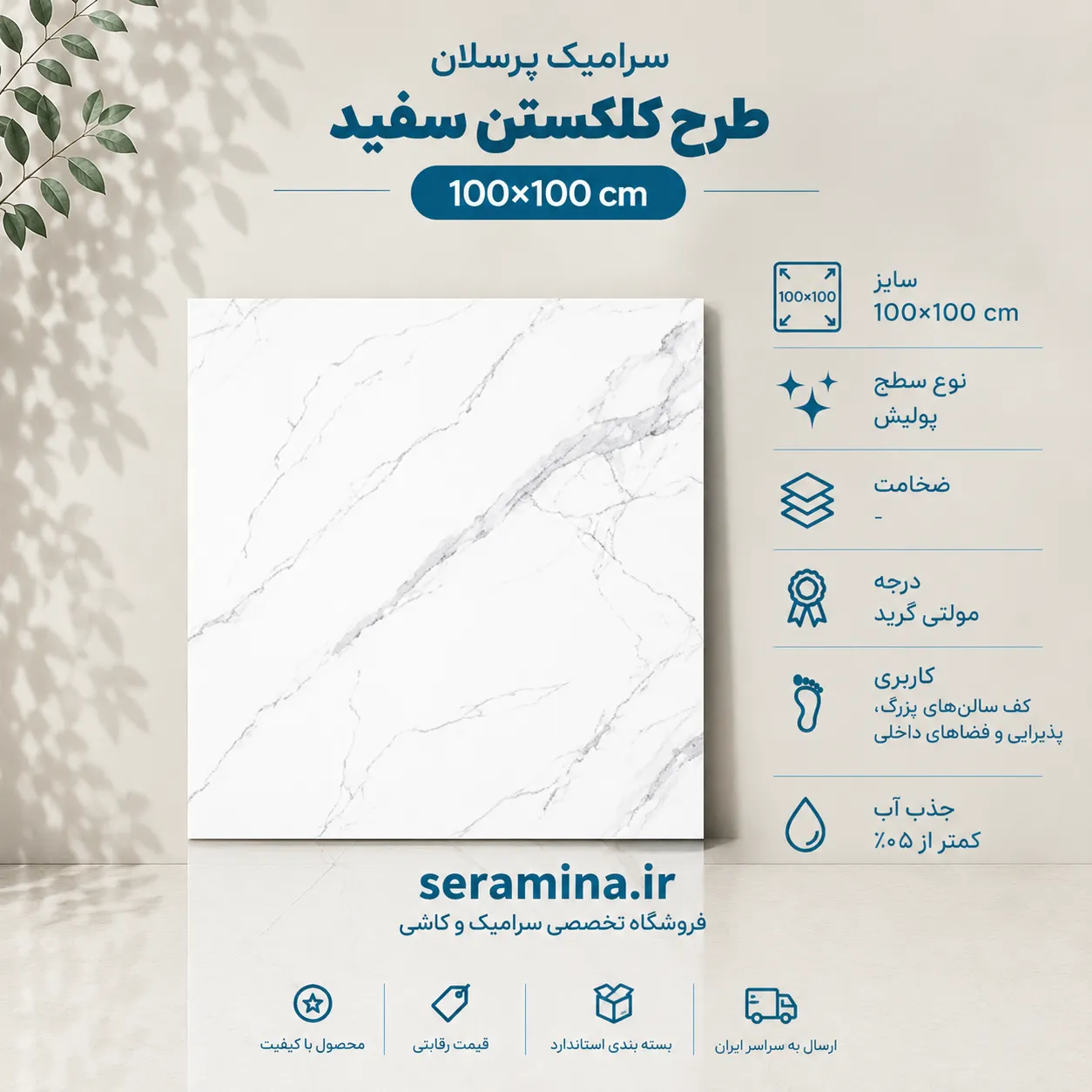 کلکستن سفید 100×100